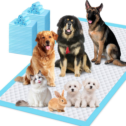 XL 6-Layer Ultra Absorbent 1200ml 48-Hour Leak-Proof Dog Pee Pads, Quick Dry Extra Large Puppy Pads for Puppy Training, Senior & Incontinent Dogs, Cats, Overnight Use, 28"x34", 30 Count