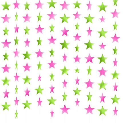 130 ft Star Garland Banner Decor, Gold