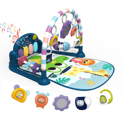 Pink Tiger Theme Baby Play Mat Gym with Kick & Play Piano