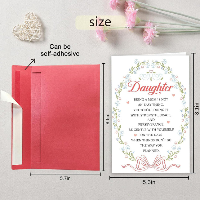 Floral Mother’s Day Card for Daughter Goddaughter, Religious Mothers Day Card from Parents, Daughter - photo 2