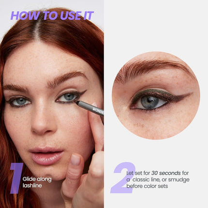 Wonderskin Eyeliner Pencil, 1440 Longwear Blue Eyeliner Pencil - Waterproof, Sharpenable & Smudge Proof (Aqua)