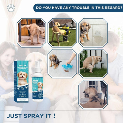 Dog Potty Training Attractant Spray - for Indoor, Outdoor, or Pad Use, All Ages and Breeds，3.38 fl oz