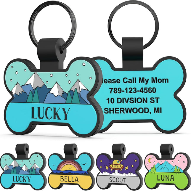 Personalized Silent Silicone Pet ID Tag