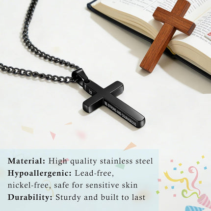 Sereney Cross Necklace, First Communion Gifts 8th 9th 13th Birthday Gifts for Toddler Kids Teen Boys Girls, Baptism Gift Mustard Seed Jewelry as Rcia Christian Religious Necklace for Son Daughter