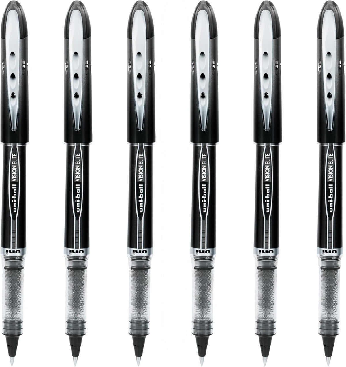 Rollerball Pen, Micro Point (0.5mm), Black Ink, 6 Pens