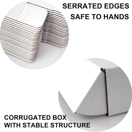 12x9x4 Shipping Boxes 20-Pack, White Corrugated Cardboard Boxes for Mailing, Shipping & Small Business Packaging