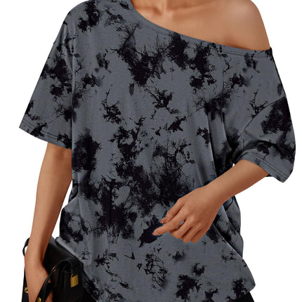 Tops de Hombros Descubiertos para Mujer, Camisetas de Verano Oversized 2026