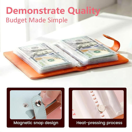2Pcs 100 Envelopes Money Saving Challenge,Mini Money Saving Binder,Budget Binder with Cash envelopes, Savings Challenge Binder- Savings Challenges Book to Plan and Save $5,050(Pink + Blue)