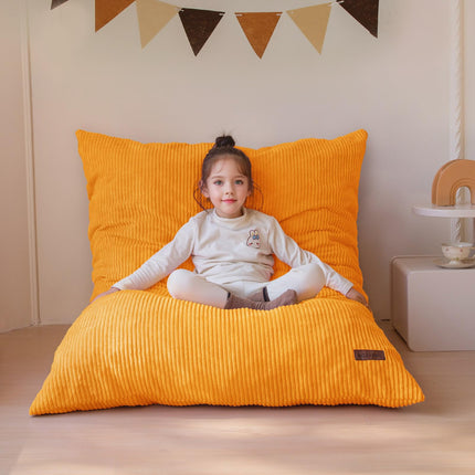 3 in 1 Kids Bean Bag Chair, Comfy Floor Sofa with Removed Cover