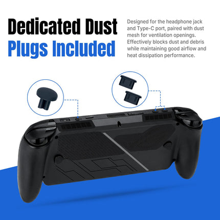 Mcbazel Dust Filter Kit Compatible with ROG Xbox Ally/ ROG Xbox Ally X (2025), 14-in-1 Protection Accessories with Cleaning Brush, Breathable Fan Mesh, Silicone Plugs, and Grip Stickers