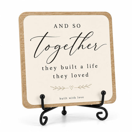 Farmhouse Decor Living Room Shelf Decor, Rustic Home Accent Sign - photo 9
