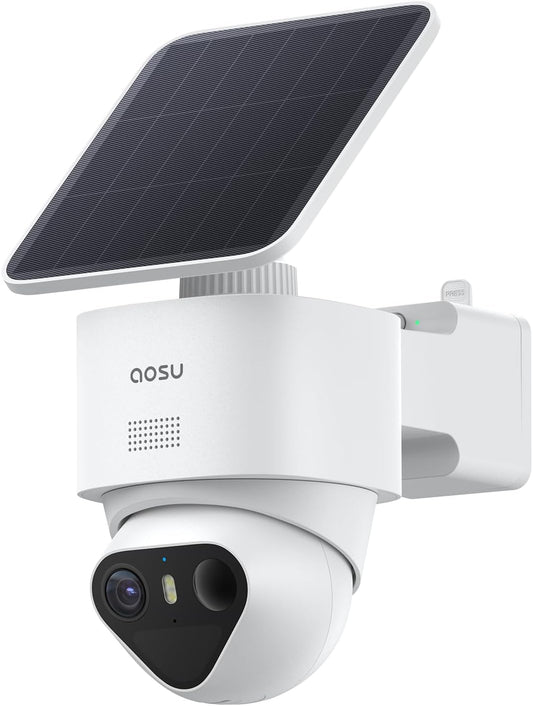 Ultra 4K Security Cameras Wireless Outdoor, TrueColor Night Vision, AI Triple Detection, 360° Auto Tracking, Solar