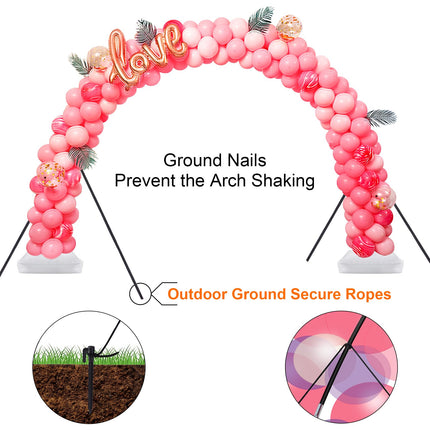 Balloon Arch Kit, 9FT Height & 10FT Width Adjustable Balloon Arch Stand Frame Garland Stand: Wedding Baby Shower Birthday Photo Backdrop