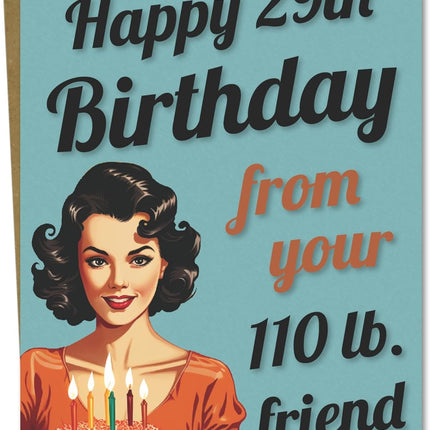 Katie Doodle - Funny Birthday Cards for Women (2-Pack, Handmade in USA) - Great for 30th, 40th, 50th, 60th, 70th, 75th, 80th, 90th Birthday Gifts for Women Friends - Includes 2 Cards & 2 Envelopes