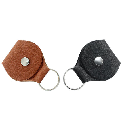 Guitar Picks Holder Case, Black + Brown, 2 Pcs