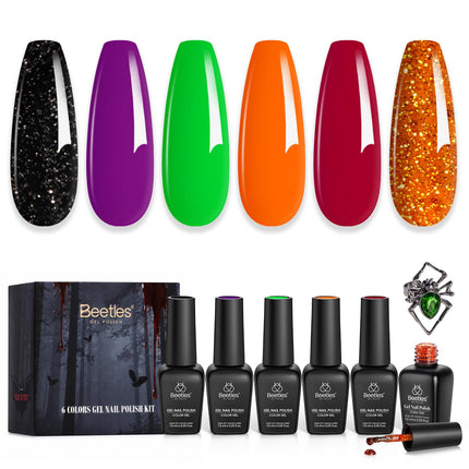 Jelly Gel Nail Polish Set, 6 Colors