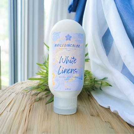 White Linens Goats' Milk Hand & Body Lotion, Scented Skin Care, Women, Teens, Moisturizer, 4 oz