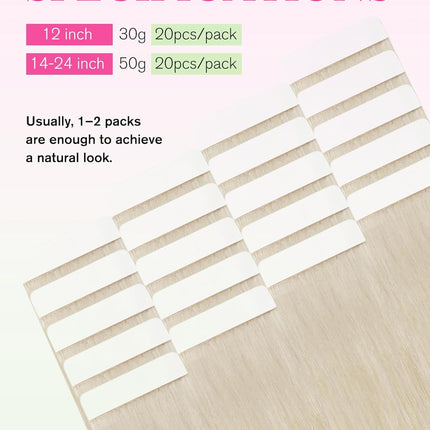 YoungSee 24 Inch Platinum Blonde Tape in Extensions Human Hair Invisible Tape in Hair Extensions Human Hair Platinum Blonde Tapes on Hair Extension Remy Hair for Long Hair 20pcs 50g