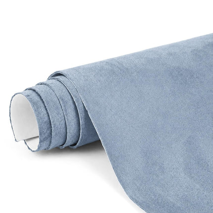 Película autoadhesiva de gamuza negra - 17x70 inch para interiores de auto - microfibra y cuero sintético autoadhesivos, film interior elástico para auto y decoración del hogar