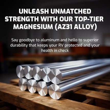RV Water Heater Anode Rod - 2-Pack, 2 Years Warranty - 9.25" x 3/4" NPT - Premium Magnesium Anode Rod for hot water heater Rv, Long-Lasting Protection Suburban Anode Rod for Rv Water Heater