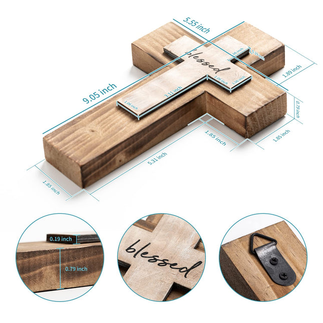 Wall Wooden Christians Cross Spiritual Religious Cross Gifts