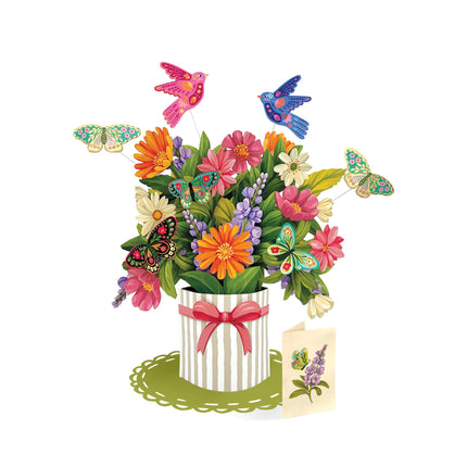 Pop Up Cards, Hummingbird Oasis, 12 Inch Life Sized Forever Flower Bouquet 3D Popup Greeting Card - photo 16