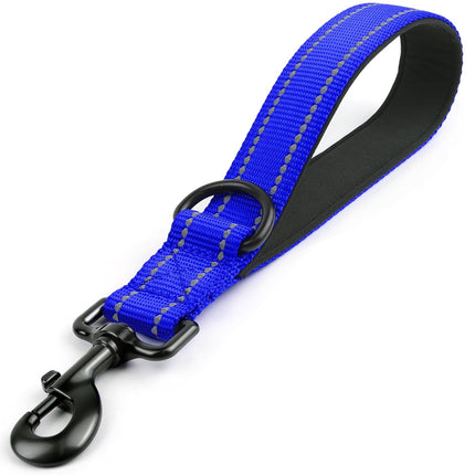 Short Dog Leash for Close Control & Training, 18", Black