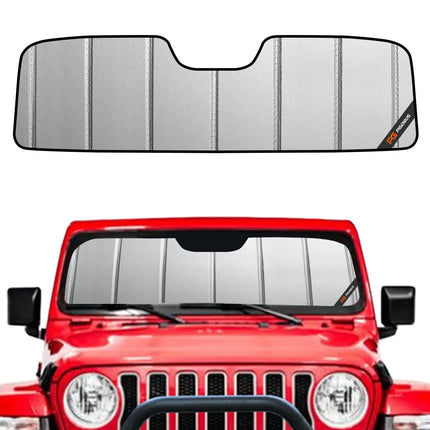 Windshield Sun Shade for Jeep Wrangler JL 2018-2026, Gladiator 2020-2026 Front Window Sunshade - AstraGuard