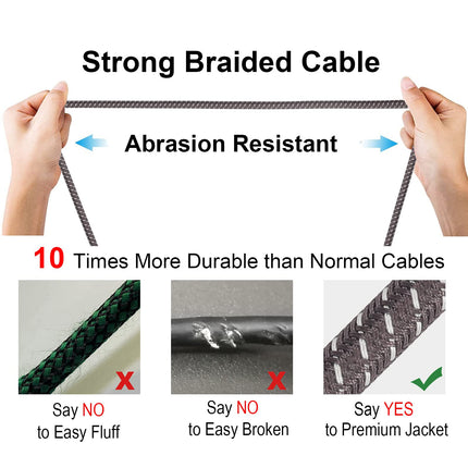 XLR Cables Braided for Microphone 6 Feet 6 Packs