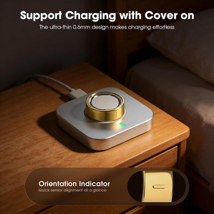 High-Gloss Plated Covers Compatible with Oura Ring Gen 4/Oura Gen 3 Cover, Anti-Scratch Ultra-Thin TPU Ring Protector Case Accessories for Women Men - Not for Oura 4 Ceramic