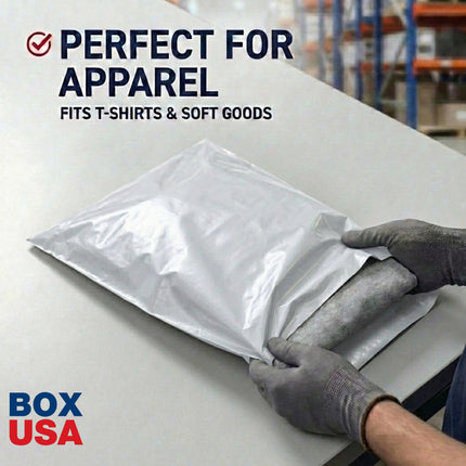 Shipping Bags 10" x 13" (100-Pack) White - Heavy Duty Self-Adhesive Envelope Poly Mailers for Packing, Secure Shipping, & Small Business Mailing