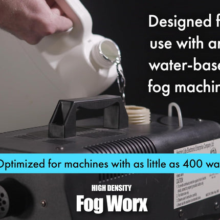 FogWorx Extreme High Density Fog Juice - Quart – 32 Fluid Ounces of Long Lasting, High Output, Odorless Water Based Machine Fluid for 400 to 1500 Watt Machines
