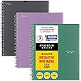 Five Star® 1-Subject Notebooks in Red, Black, and Navy, 3-Pack (08277)