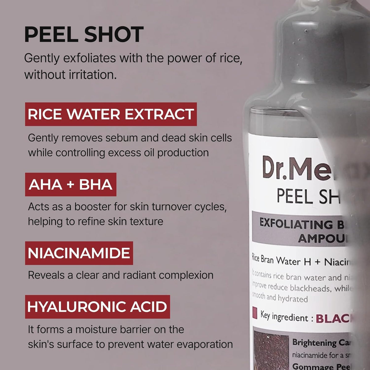 Black Rice Exfoliating Ampoule Face Peel Serum, 2.7 oz - photo 4