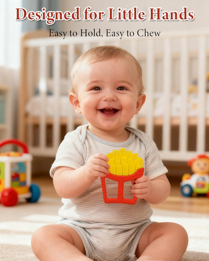 French Fries Silicone Teething Toy for Infants 0-18 Months - photo 5