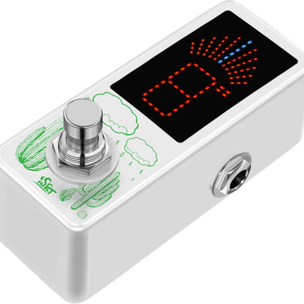 ISET Chromatic Tuner Pedal Tuner For Guitar Bass Violin And Other Chromatic Music Instruments