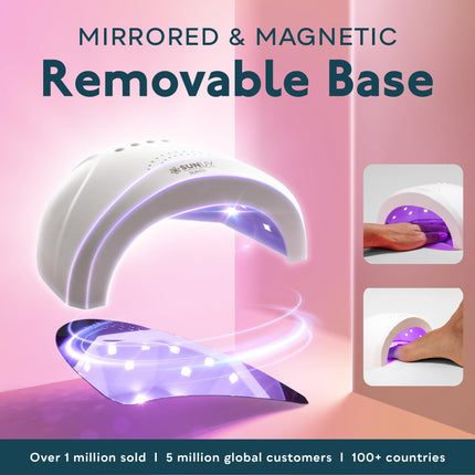 Lámpara de uñas UV LED, luz en gel para esmalte de uñas, secador UV SUNONE White