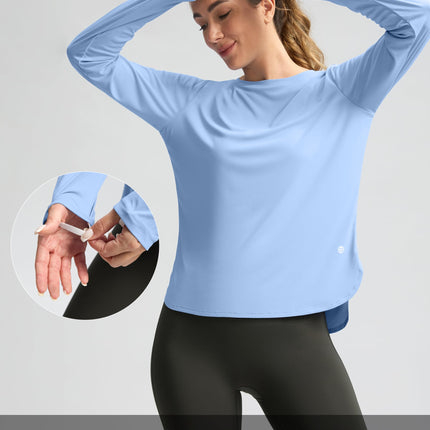 Women's Sun Shirts UPF 50+ Long Sleeve Workout Hiking Tops