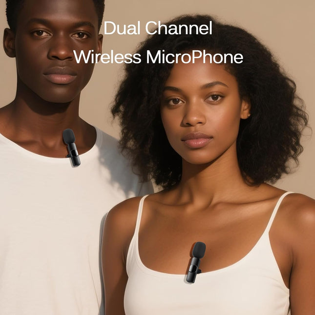 Professional Wireless Lavalier Lapel Microphone for iPhone