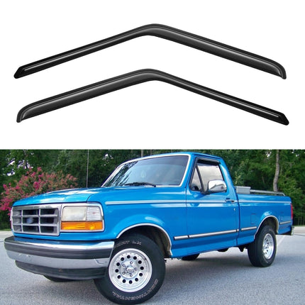 in-Channel Window Visors Rain Guards for 2017-2026 Ford F250 F350 F450 F550 Super Duty SuperCrew, Window Vent Wind Shades Deflectors for 17-26 F-250~F-550 SD Crew Cab