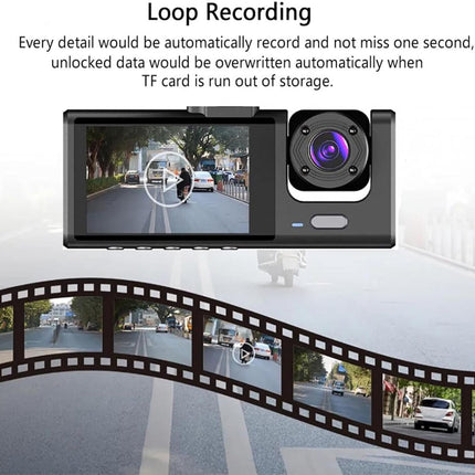 Dash Camera for Car Security Camera Dashcam Front and Rear Inside with WDR, Night Vision, G-Sensor Auto Lock, Loop Recording