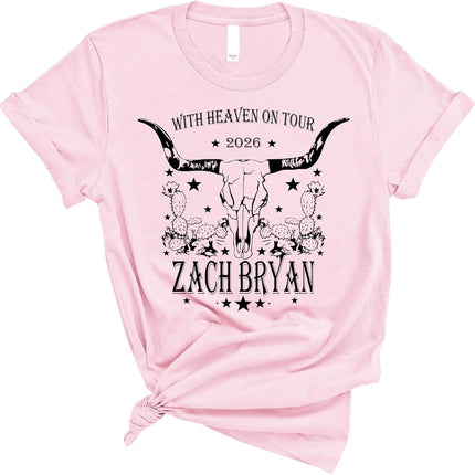 Western Skull Tour Style T Shirt for Country Music Fans, Vintage Americana Graphic Tee for Concert Festivals and Casual Wear
