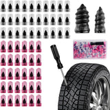 60 PCS Tire Plug Repair Kit with Screw Type Tire Plugs