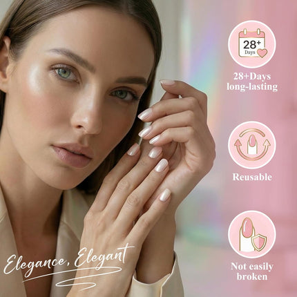 Bright White Press on Nails Short Square, Soft Gel Fake Nails Press on with Glue, 30Pcs Reusable Stick on Nails in 15 Sizes, Salon Quality False Nails for Women Spring Summer Vacation Gift