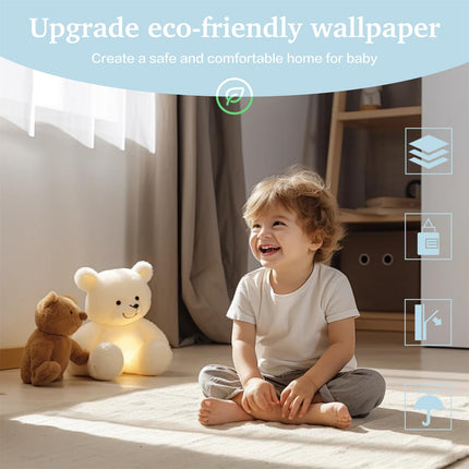 17.7''x118'' Peel and Stick Wallpaper White Contact Paper for New Environmentally Friendly Materials Thickening Upgrade Embossed Renter Friendly Wall Paper Modern Vinyl Wrap Countertop Bedroom