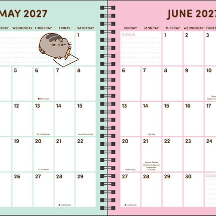 Pusheen 16-Month 2026-2027 Weekly/Monthly Planner Calendar