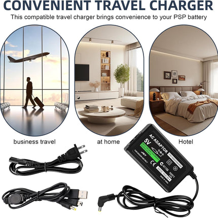PSP Charger,AC Power Adapter Cord for PSP 1000 / PSP Slim & Lite 2000 / PSP 3000