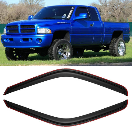 in-Channel Window Visors Rain Guards for 2017-2026 Ford F250 F350 F450 F550 Super Duty SuperCrew, Window Vent Wind Shades Deflectors for 17-26 F-250~F-550 SD Crew Cab