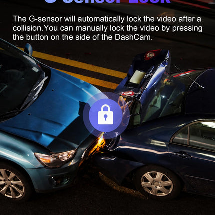 Dash Cam Front and Rear 4K+1080P, 5GHz WiFi, App Control, with 64GB Card