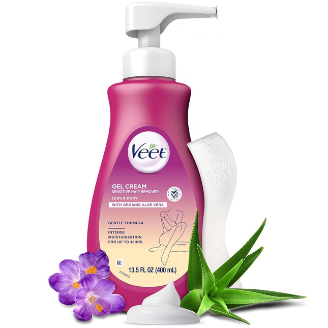 Sensitive Skin Hair Removal Cream For Women, Painless Bikini Hair Removal Gel, Dermatologically Tested Depilatory Cream